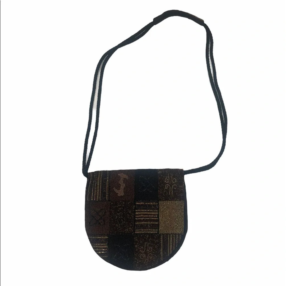 Vintage 70s Heaven Beaded Crossbody Bag